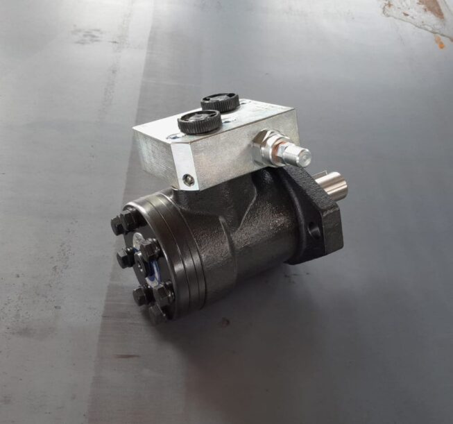Hydraulimoottori + paineenrajoitusventtiili Hydro35 lietepumppuun